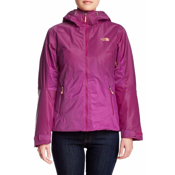 North Face Women's Fuseform Dot Matrix Insulated Jacket Coat Plum S $299 Nwt